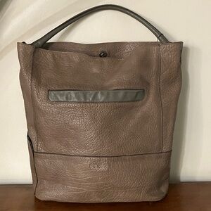 Furla Taupe Leather Men's Backpack